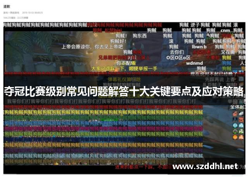 夺冠比赛级别常见问题解答十大关键要点及应对策略